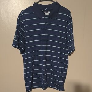Under Armour Golf Polo Shirt Navy Blue Mens Size Large
